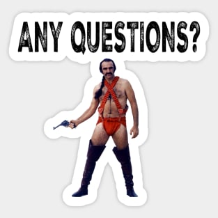 Zardoz White Sticker